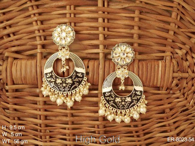 meena colouring antique desgner  earring'