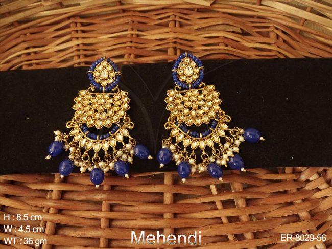 polki full stone desgner antique earring