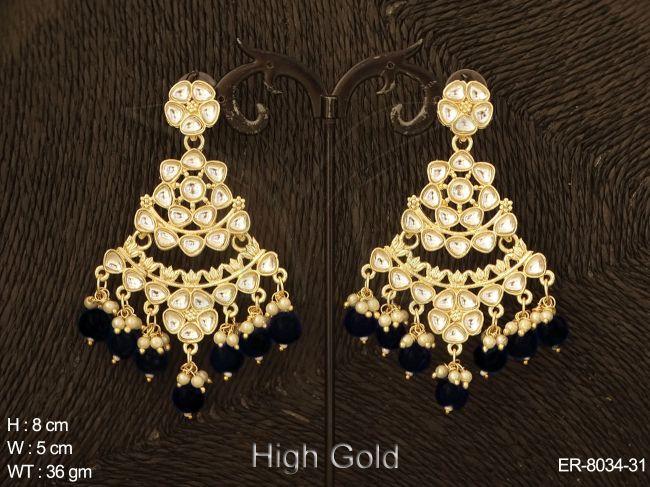 polki full stone desgner antique earring.