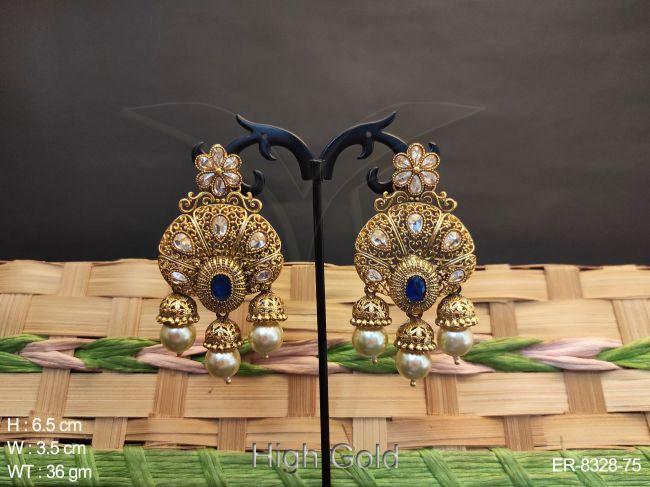 Full Heavy Style High Gold Antique Earring