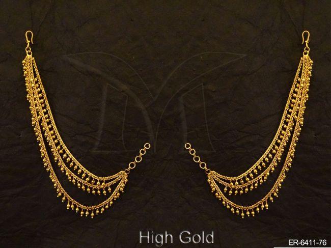 Multi Chain Bahubali Antique Earrigns