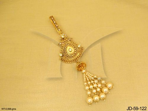Paan Shape Moti Base Antique Juda — JD-59-122