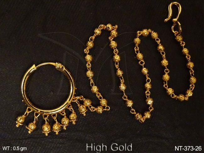 Ball Chain Delicate Antique Nath