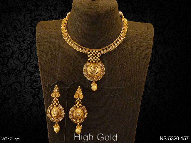 multi paan style antique necklaces detail