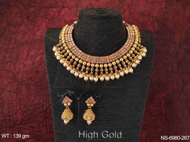 Fashion jeweler designer Antique party wear Choker Necklace set