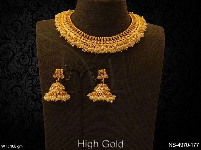 Gogri Paan Style Antique Necklace Set