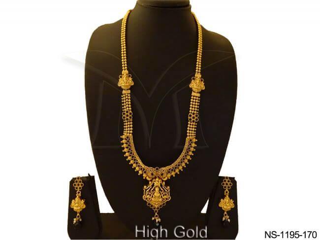 laxmi ji temple kemp necklace set