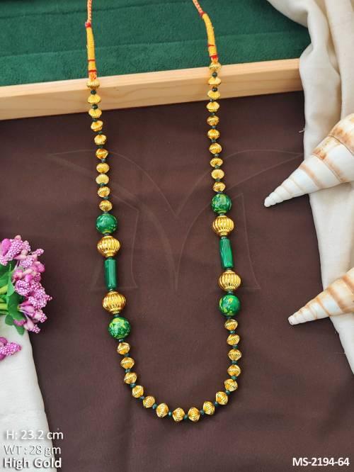 Designer High Gold Polish  Party Wear  Mala Set