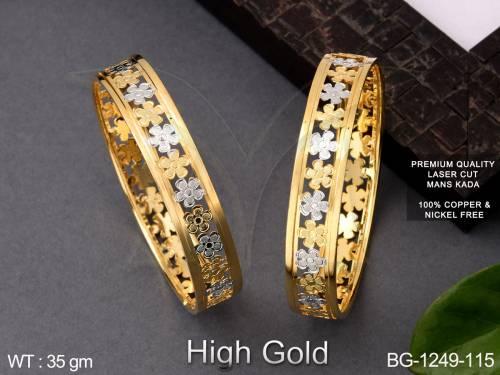 Multi Flower Shape Antique Bangles