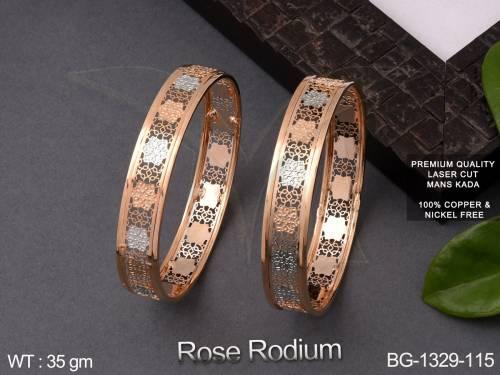 hexagon shape flower antique bangles detail