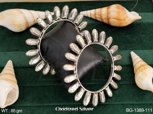Bullet Style Ends Antique Bangles