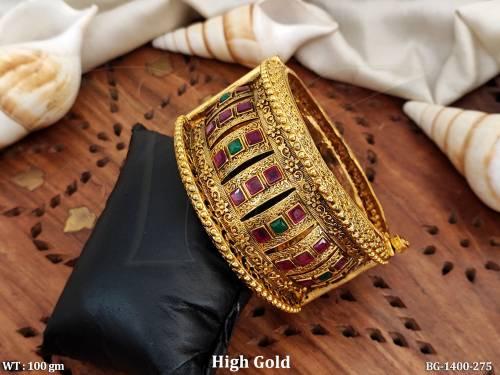 Bollywood bride gold Antique bangle