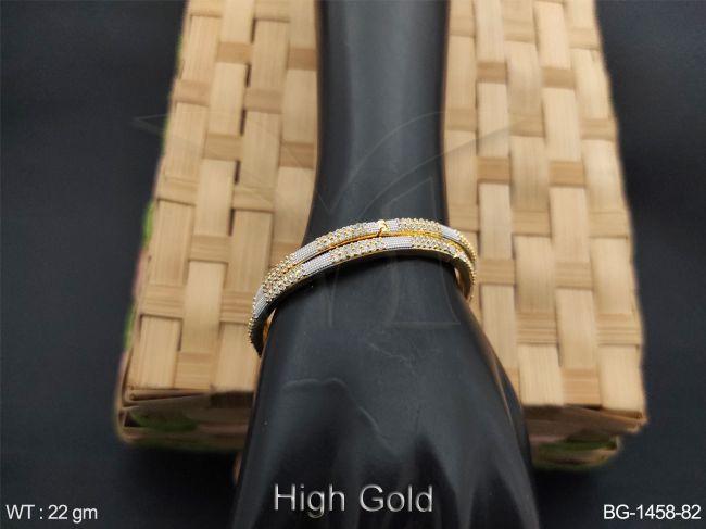 high gold polished ad bangles