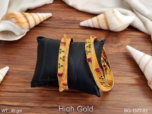 Designer Fancy Style Party wear Antique Beautiful Bangle Set