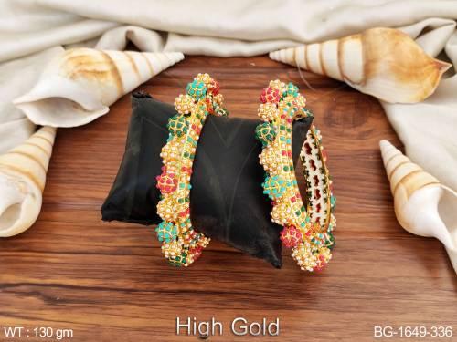 Designer Fancy Style Beautiful Party wear Bangle Set