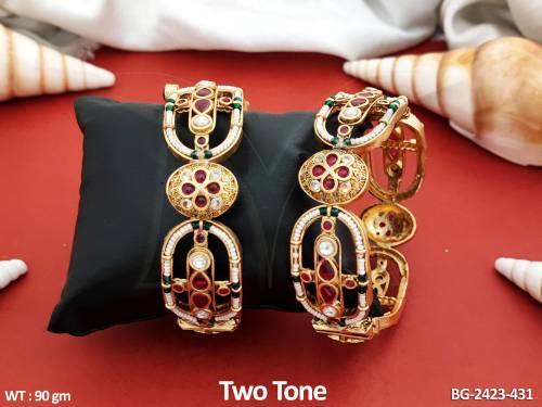 beautiful-antique-jewellery-designer-two-tone-polish-2-bangles-set-