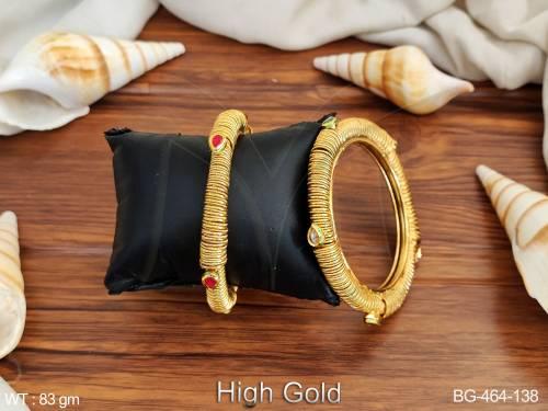 pipe line paan designed attached antique bangle detail