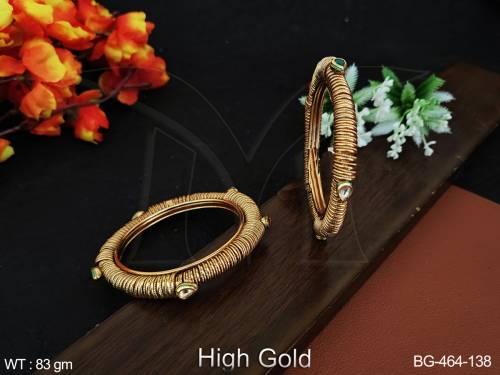 pipe line paan designed attached antique bangle detail