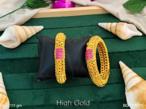 bridal heavy tv serial traditional antique bangles detail