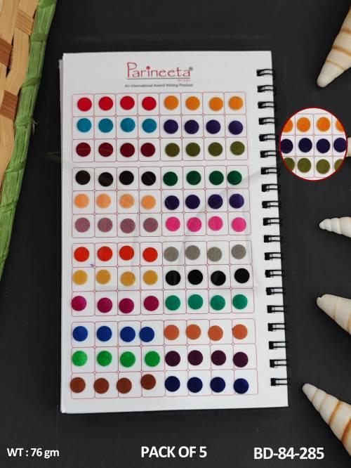 parineeta-bindi-sb-&-plain-reguler-bridal-bindi-wedding-collection-pack-of-5-designs-
