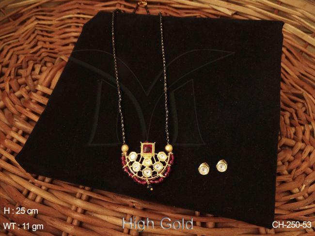 chand shape ad mangalsutra