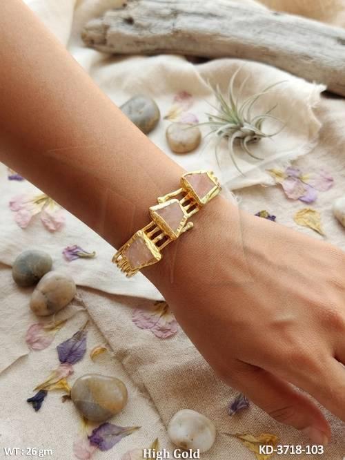 Elegant Amazonite Stone Adjustable Kada