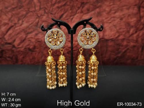 high-gold-polish-fancy-style-designer-party-wear-long-antique-earring