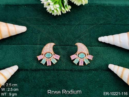 fancy-design-party-wear-rose-rodium-polish-designer-cz-ad-earring-tops-studs-