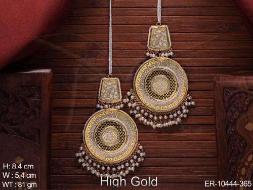 high-gold-polish-fancy-style-party-wear-thewa-jewellery-long-earring