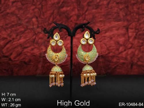 designer-meenakari-design-high-gold-polish-fancy-style-long-jhumka-earring-