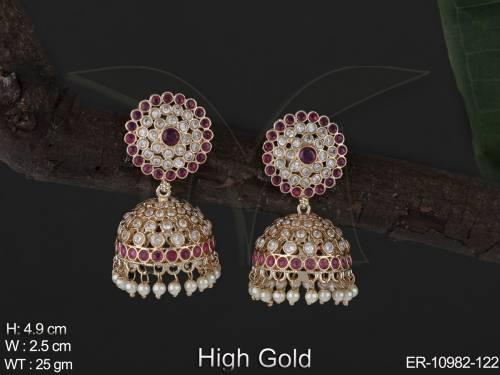 beautiful-antique-jewellery-party-wear-high-gold-earrings-