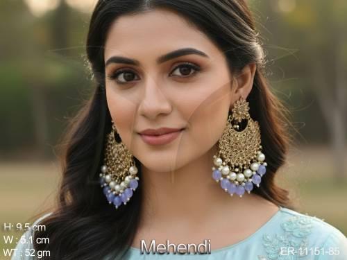 beautiful-antique-jewellery-mehendi-polish-earrings-