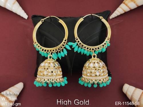 antique-design-clustered-pearl-party-wear-high-gold-polish-fancy-design-antique-jewellery-jhumka-earring-