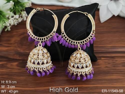 high-gold-polish-designer-fancy-design-antique-jewellery-party-wear-jhumka-long-earring-