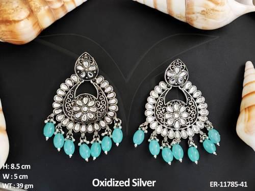 Oxidized Jewelry Oxidized Silver Polish Designer Fancy Wear Oxidized Earring Set