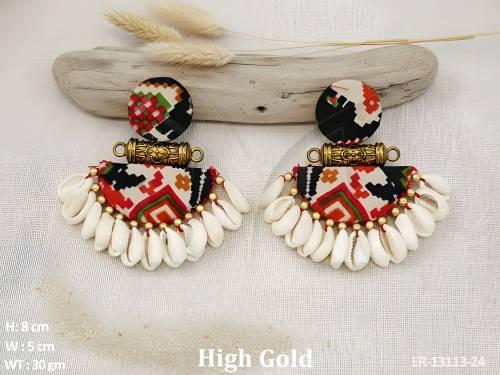 fabric-jewellery-high-gold-polish-fancy-style-fabric-earrings