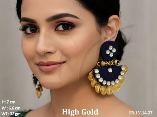 high-gold-polish-fabric-jewellery-fancy-design-fabric-earrings-