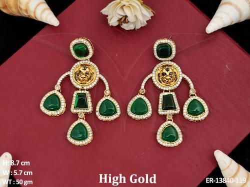 antique-jewellery-royal-designer-high-gold-polish-tiger-design-earring-