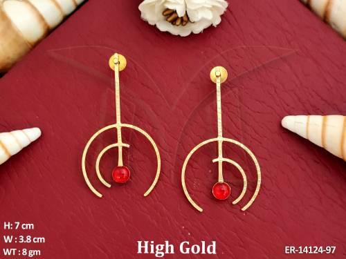 Fusion Jewellery High Gold Polish Fusion Earrings 
