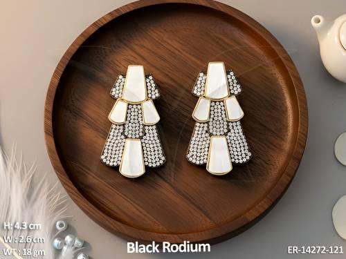 fusion-ad-jewellery-black-rodium-polish-fancy-style-earrings-