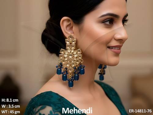 antique-jewellery-mehendi-polish-stylish-antique-long-earrings