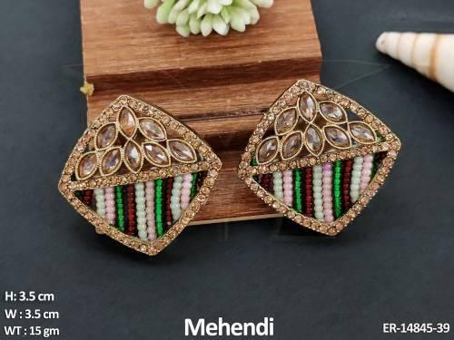 antique-jewellery-designer-mehendi-polish-fancy-full-stone-party-wear-earrings-