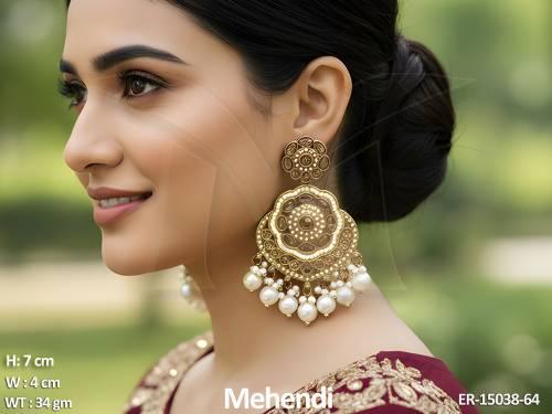 antique-jewellery-full-stone-mehendi-polish-party-wear-earrings-