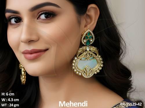designer-full-stone-mehendi-polish-fancy-style-earrings-