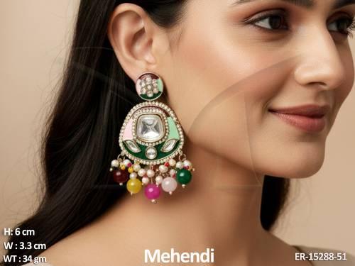antique-beautiful-full-stone-mehendi-polish-party-wear-earrings-