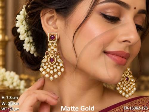 designer-full-stone-kemp-jewellery-matte-gold-polish-fancy-style-earrings-