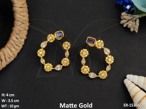 kemp-jewellery-matte-gold-polish-exquisite-design-for-festive-wear-earrings-