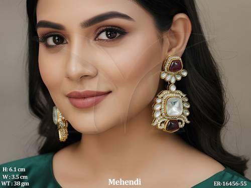 kundan-designer-mehendi-polish-fancy-full-stone-earrings-