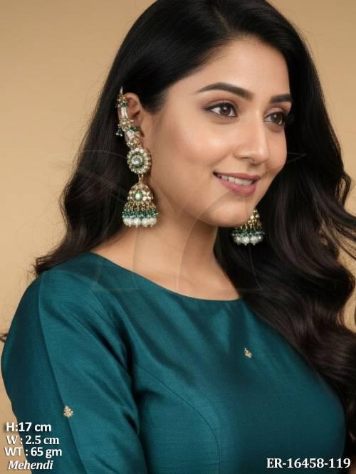 antique-mehendi-polish-jhumka-design-earrings-
