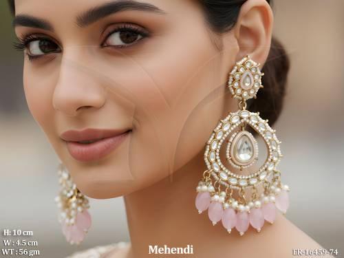 beautiful-designer-mehendi-polish-fancy-clustered-pearl-party-wear-earrings-